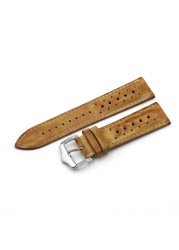 Onthelevel 18mm 20mm 22mm 24mm Genuine Leather Watch Strap Bands Black Blue Brown Multicolor High Quality Men's Watch Band