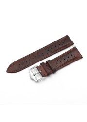 Onthelevel 18mm 20mm 22mm 24mm Genuine Leather Watch Strap Bands Black Blue Brown Multicolor High Quality Men's Watch Band