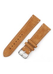 High Quality Suede Leather Antique Watch Straps Blue Watchbands Replacement Strap For Watch Accessories 18mm 20mm 22mm 24mm