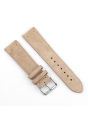 High Quality Suede Leather Antique Watch Straps Blue Watchbands Replacement Strap For Watch Accessories 18mm 20mm 22mm 24mm