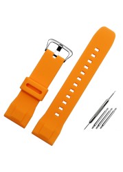 Replacement for Casio PRG-600yb-3 silicone watch strap PRG-650 PRW-6600 sport silicone 24mm watch strap