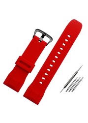 Replacement for Casio PRG-600yb-3 silicone watch strap PRG-650 PRW-6600 sport silicone 24mm watch strap