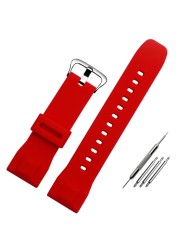 Replacement for Casio PRG-600yb-3 silicone watch strap PRG-650 PRW-6600 sport silicone 24mm watch strap