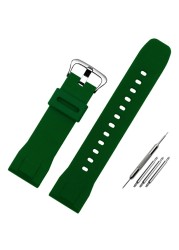 Replacement for Casio PRG-600yb-3 silicone watch strap PRG-650 PRW-6600 sport silicone 24mm watch strap