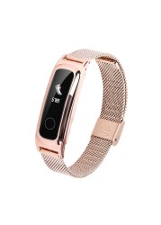 Stainless Steel Metal Strap For Honor Band 4 Run/Honor Band 5 Sport Bracelet Huawei Band 3e/Band 4e Wristband Replacement