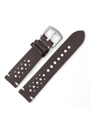 High quality genuine leather watch straps, 18mm, 20mm, 22mm, black, brown, brown, blue, coffee, replacement watch straps