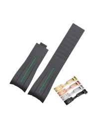 High quality rubber watch strap 20mm 21mm waterproof silicone wristband camouflage watchband wrist band watch bracelet