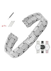For Swatch Solid Core Metal Bracelet Concave Convex Watch Chain YCS YAS YGS Iron Men and Women Steel Ceramic Watchband