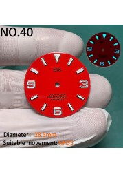 Nh35 watch double dial new C3 luminous modified craft watch skx007 SKX006 small millimeter 28.5mm abalone nh35 universal