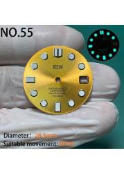 Nh35 watch double dial new C3 luminous modified craft watch skx007 SKX006 small millimeter 28.5mm abalone nh35 universal