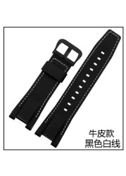 Leather Strap for Casio GST-S100g/S110/S130l/W100G/W110/210B/400G/410/B100/W300 Wristband Accessories 26x14mm