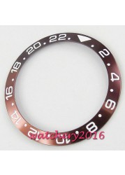 38mm*30.6mm Bezel Watch Insert Fit For 40mm GMT Automatic Men's Watch Aluminum Bezel Ring Red/Blue/Purple/Green/Gold