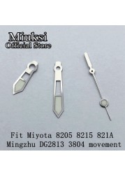 Miuksi Silver Blue Watch Green Hands Luminous Hands Fit NH35 NH36 ETA 2824 2836 Miyota 8205 8215 821A Mingzhu 2813 3804 Movement