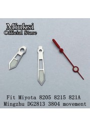 Miuksi Silver Blue Watch Green Hands Luminous Hands Fit NH35 NH36 ETA 2824 2836 Miyota 8205 8215 821A Mingzhu 2813 3804 Movement