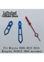 Miuksi Silver Blue Watch Green Hands Luminous Hands Fit NH35 NH36 ETA 2824 2836 Miyota 8205 8215 821A Mingzhu 2813 3804 Movement