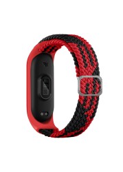 ZHIX Elastic Adjustable Nylon Braided Bracelet for Mi Band 6 Strap Miband 4 3 correa Wristband for Xiaomi Mi Band 5 Strap