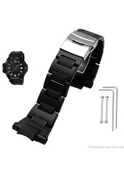 Plastic Watchband for Casio GW-A1100FC GW-A1000 GW-4000 GA-1000 Watch Strap High Quality Mens Sport Wrist Bracelet