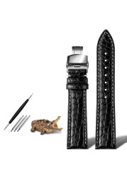 Genuine crocodile watch strap 18mm 19mm 20mm 21mm 22mm 24mm watchband man watch band crocodile skin leather bracelet belts
