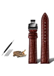 Genuine crocodile watch strap 18mm 19mm 20mm 21mm 22mm 24mm watchband man watch band crocodile skin leather bracelet belts