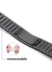 Link Bracelet for Apple Watch Series 7 45mm 41mm Stainless Steel Bracelet Wristband for iWatch 6 5 4 SE 3 44mm 40mm 42mm 38mm