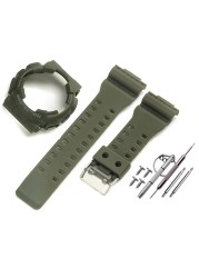 Watch Accessories Resin Strap Men Pin Buckle Strap Case for Casio G-SHOCK GA-110 GA-100 GD-1205146 5081 Waterproof Watch Band