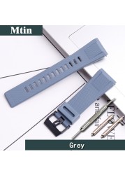 Resin Rubber Strap Men Pin Buckle Watch Accessories For Casio GA2000 Prg-650 PRW-6600 Wristband Sport 24mm Watches