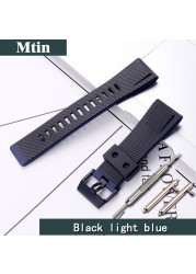 Resin Rubber Strap Men Pin Buckle Watch Accessories For Casio GA2000 Prg-650 PRW-6600 Wristband Sport 24mm Watches