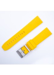 Silicone Watches Rubber Soft Band 20mm 22mm 24mm Watchband for Breitling Strap navitimer Avenger Superocean Logo Strap