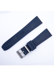 Silicone Watches Rubber Soft Band 20mm 22mm 24mm Watchband for Breitling Strap navitimer Avenger Superocean Logo Strap