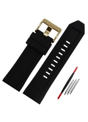 Silicone Rubber Bracelet Watch Band 26mm For Diesel DZ4496 DZ4427 DZ4487 DZ4323 DZ4318 DZ4305 Watchband Man Watches Strap