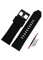 Silicone Rubber Bracelet Watch Band 26mm For Diesel DZ4496 DZ4427 DZ4487 DZ4323 DZ4318 DZ4305 Watchband Man Watches Strap