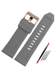 Silicone Rubber Bracelet Watch Band 26mm For Diesel DZ4496 DZ4427 DZ4487 DZ4323 DZ4318 DZ4305 Watchband Man Watches Strap