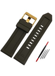 Silicone Rubber Bracelet Watch Band 26mm For Diesel DZ4496 DZ4427 DZ4487 DZ4323 DZ4318 DZ4305 Watchband Man Watches Strap