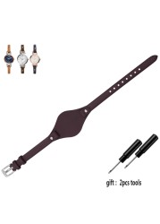 High Quality Genuine Leather Watches for Fossil ES3077 ES2830 ES3262 ES3060 Stylish Women's Watch Straps Small Bracelet