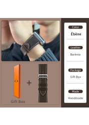 Kebitt High Quality Genuine Leather Single Round iWatch Smart Watch Strap for Apple Watch 7 6 Se 5 4 3 Strap 40mm 44mm 41mm 45mm