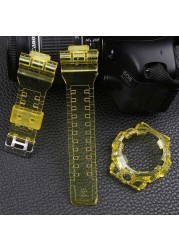 Watch Accessories 16mm Resin Strap for Casio G-SHOCK GA-700-710-735 Watch Transparent Strap Men & ML Sport Watch Case