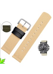 For Casio PRG-600YB PRG-650 PRW-6600 GA2000 Nylon Strap Waterproof Wrist Watch Band Nylon Bracelet Watch Band Longer Strap 24mm