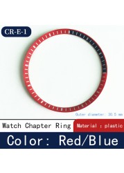 Mod watch chapter ring plastic for Seiko SKX007 SRPD53 for NH35 NH36 movement watch repair tool parts