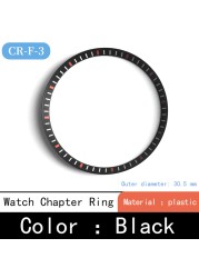 Mod watch chapter ring plastic for Seiko SKX007 SRPD53 for NH35 NH36 movement watch repair tool parts