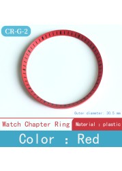 Mod watch chapter ring plastic for Seiko SKX007 SRPD53 for NH35 NH36 movement watch repair tool parts