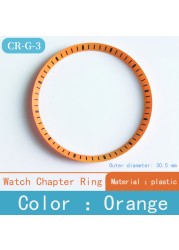 Mod watch chapter ring plastic for Seiko SKX007 SRPD53 for NH35 NH36 movement watch repair tool parts