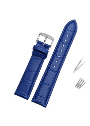 Genuine leather blue watcband for Citizen Rossini watchband 14mm 16mm 18mm 19mm 20mm 21mm 22mm 23mm watch band cowhide strap