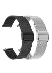 Stainless Steel Strap for Zeblaze GTR Smart Watch Band Metal Bracelet THOR 6/THOR 5 Pro/NEO 3/NEO Bands for Zeblaze GTS/Hybrid