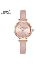 IBSO 8mm Ultra Thin Wristwatches Women Watches Luxury Female Fashion Watch Montre Femme 2022 Ladies Quartz Watch Relogio Feminino