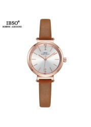 IBSO 8mm Ultra Thin Wristwatches Women Watches Luxury Female Fashion Watch Montre Femme 2022 Ladies Quartz Watch Relogio Feminino