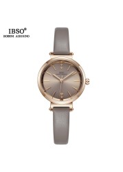 IBSO 8mm Ultra Thin Wristwatches Women Watches Luxury Female Fashion Watch Montre Femme 2022 Ladies Quartz Watch Relogio Feminino