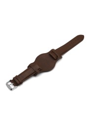 Genuine Leather Watchband 18mm 20mm 22mm Replacement Soft Watch Strap Coffee Black Brown Men Wrist Bracelets Sport Watches