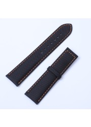 Nylon Leather Canvas Watchband for Omega Watch Band Speedmaster At150 19mm 20mm 21mm 22mm Watch Band Planet Ocean Seiko Hamilton