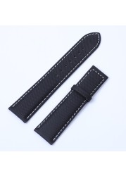 Nylon Leather Canvas Watchband for Omega Watch Band Speedmaster At150 19mm 20mm 21mm 22mm Watch Band Planet Ocean Seiko Hamilton