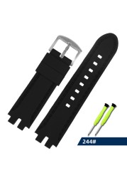 For Casio PRW-3000/3100/6000/6100Y PROTREK Mountaineering Sport Silicone Watchband With Adjustable Strap Accessories Men